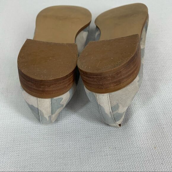 Susina size 8 Gray Suede Camo Camouflage Kellen Almond Toe Loafer - Picture 13 of 14